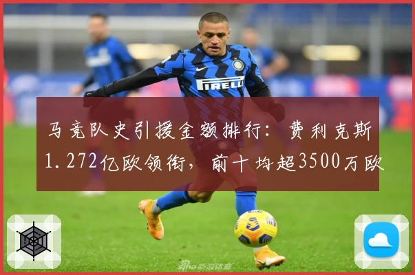 马竞队史引援金额排行：费利克斯1.272亿欧领衔，前十均超3500万欧