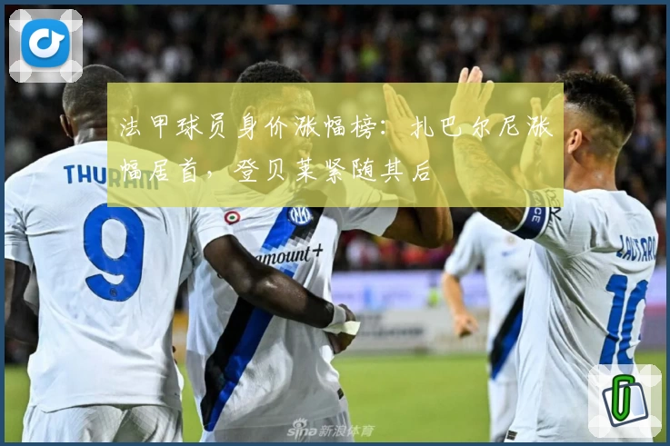 法甲球员身价涨幅榜：扎巴尔尼涨幅居首，登贝莱紧随其后